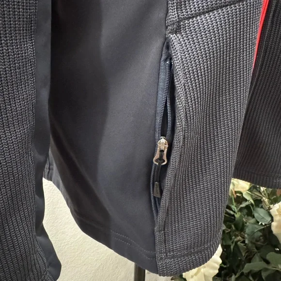 Spyder Core Gray & Hot Pink Zip Front Fleece Lined Jacket- size XL - Picture 7 of 16